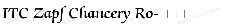 ITC Zapf Chancery Ro字体转换